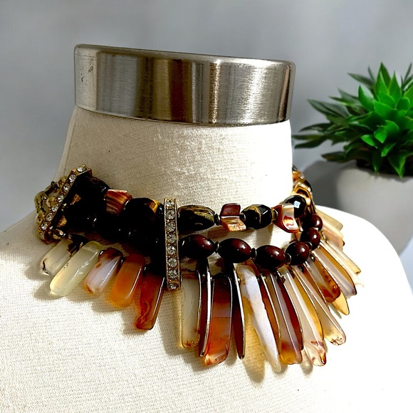 Beautiful Beaded Tortoise Necklace & Gold-Tone Set - Picture 14 of 16